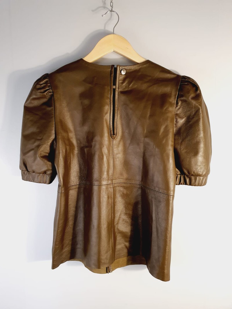 Blusa PS Leather couro