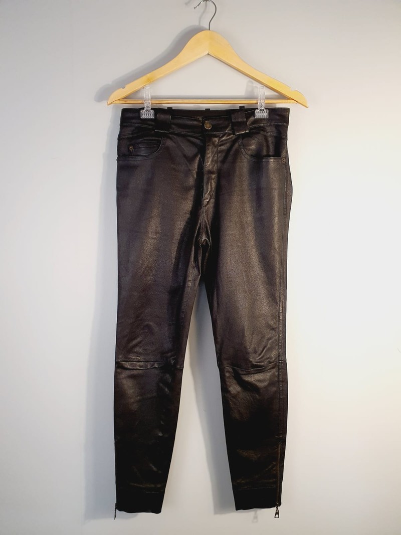 Calça Louis Vuitton couro