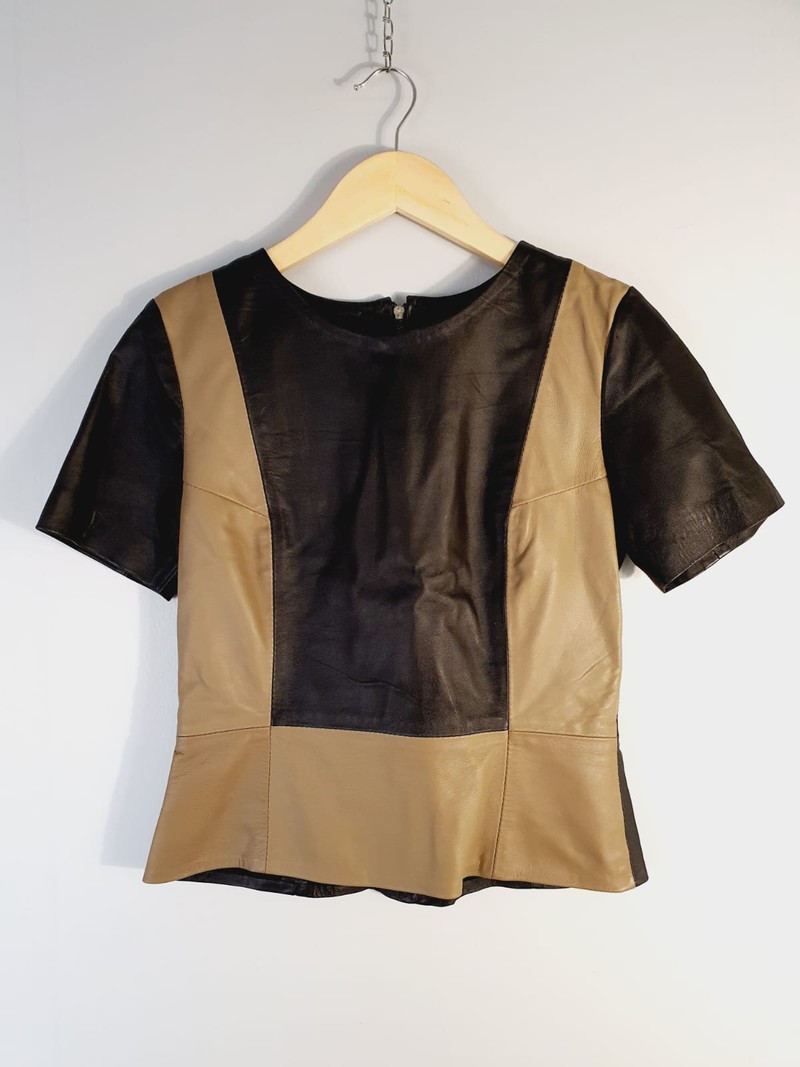 Blusa S/M couro