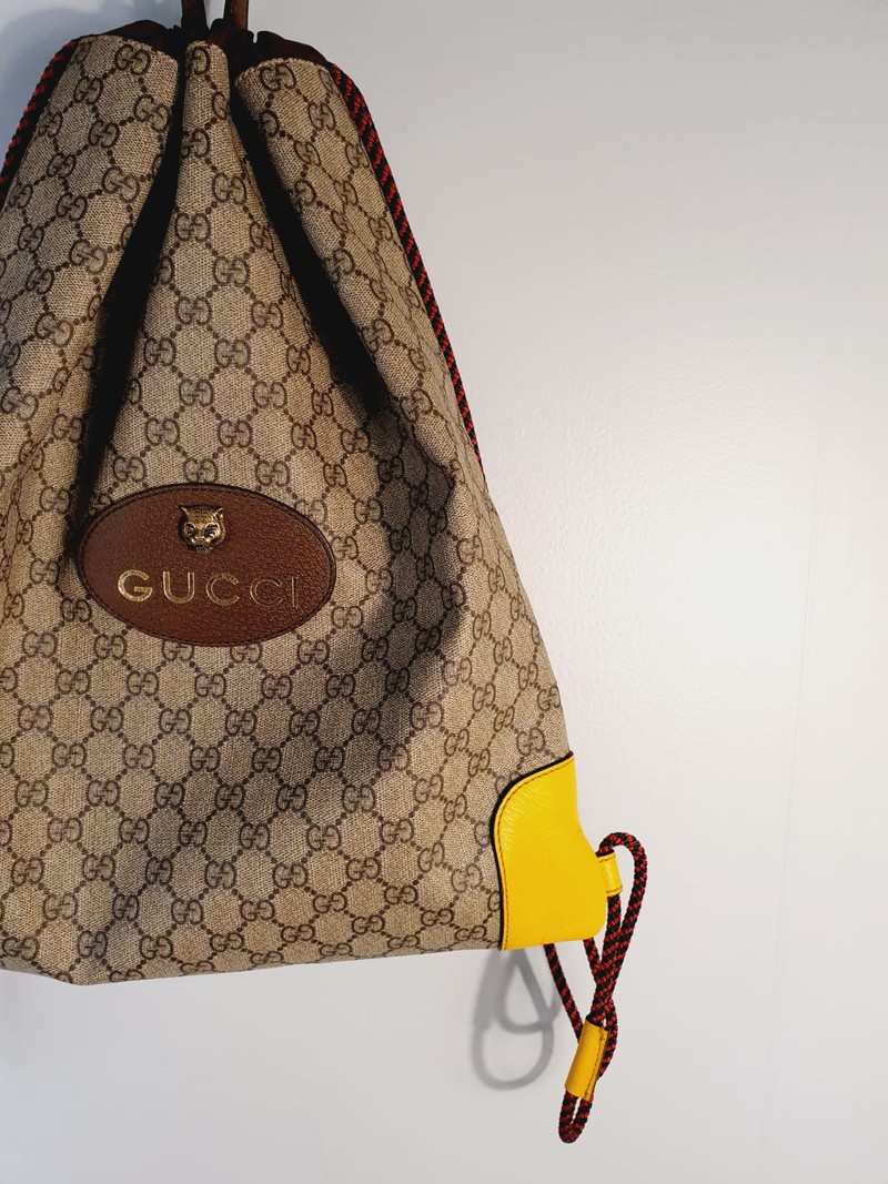 Mochila Gucci GG Supreme Drawstring Backpack