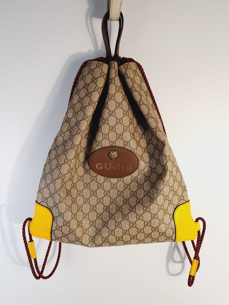Mochila Gucci GG Supreme Drawstring Backpack