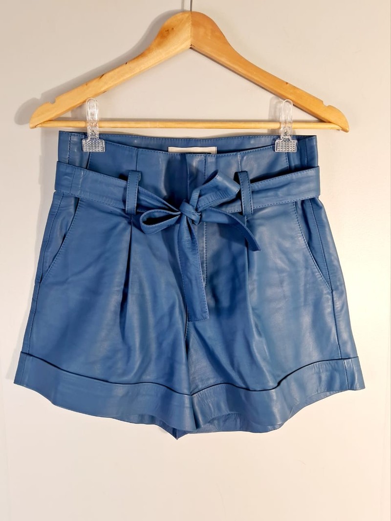 Shorts Tannerie couro