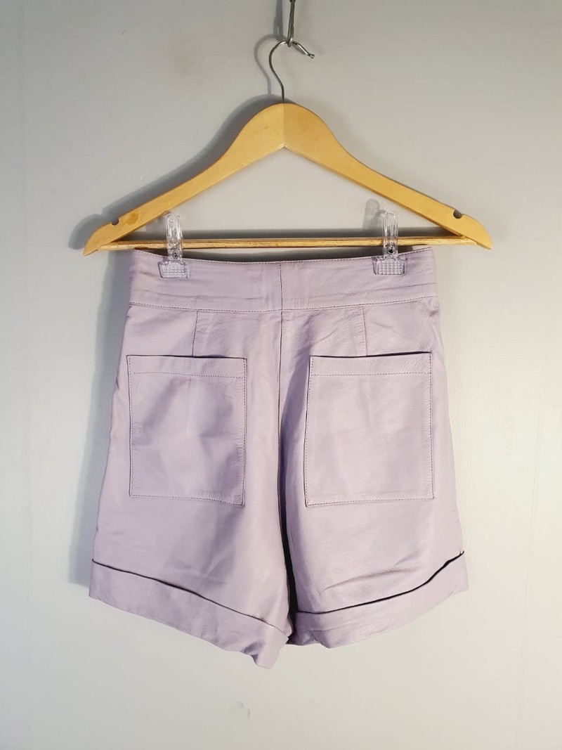 Shorts Tannerie couro