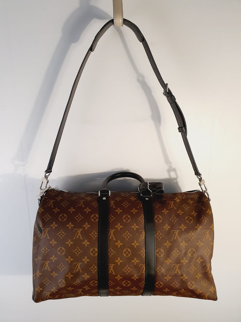 Mala Louis Vuitton Keepall Bandouliere 45 Monogram Macassar 