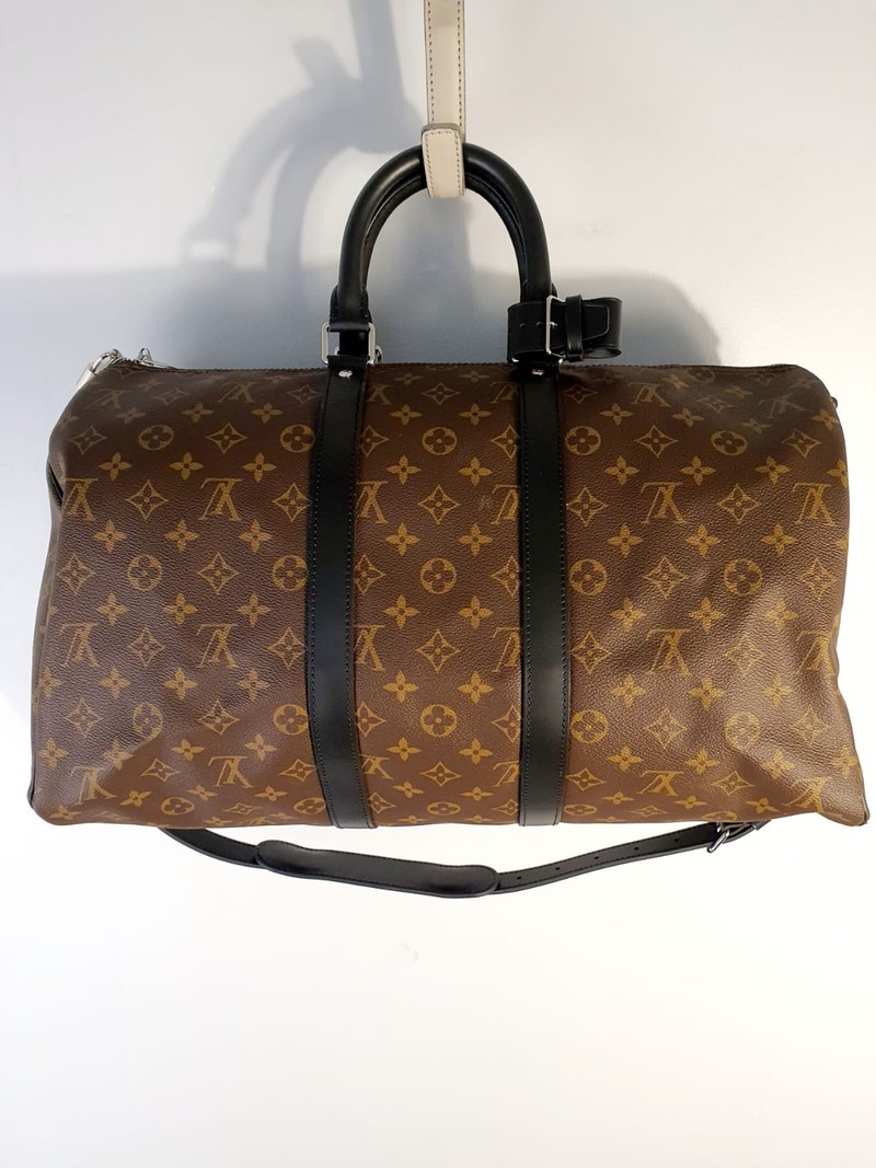 Mala Louis Vuitton Keepall Bandouliere 45 Monogram Macassar 