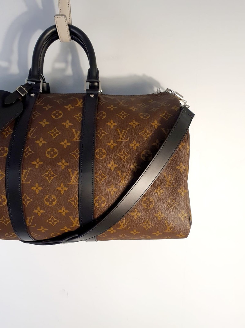 Mala Louis Vuitton Keepall Bandouliere 45 Monogram Macassar 