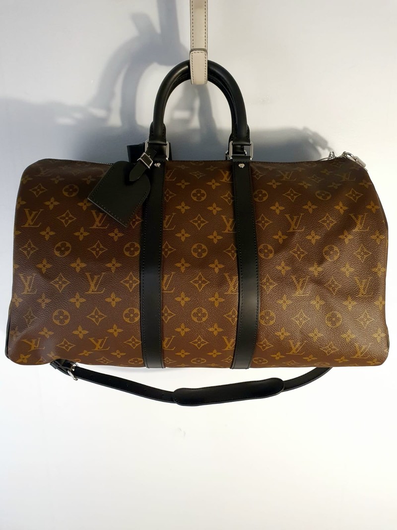 Mala Louis Vuitton Keepall Bandouliere 45 Monogram Macassar 