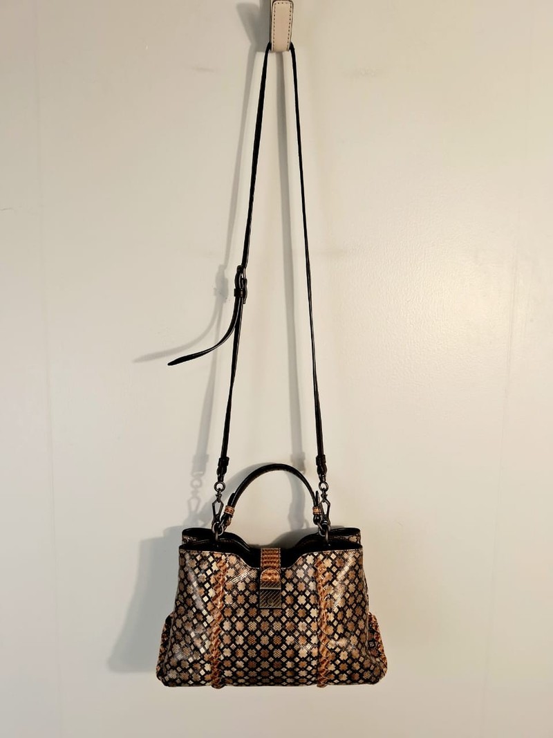 Bolsa Bottega Veneta Napoli Byzantine Snakeskin