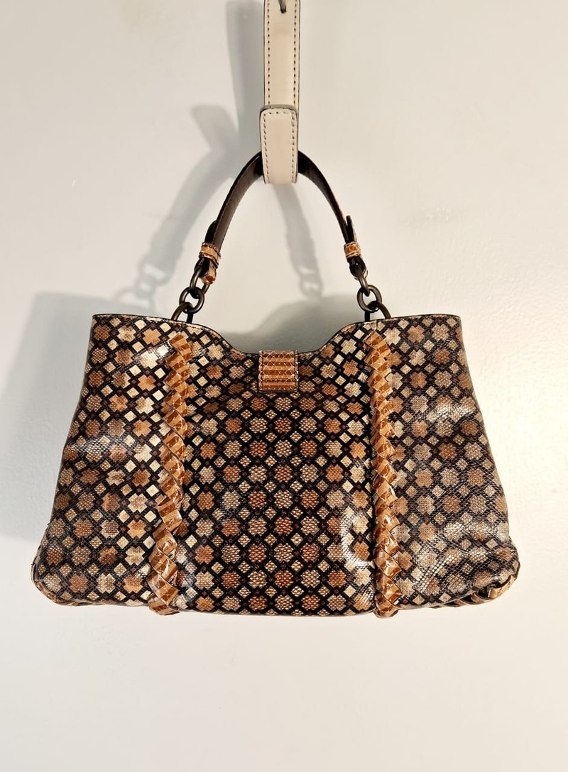 Bolsa Bottega Veneta Napoli Byzantine Snakeskin