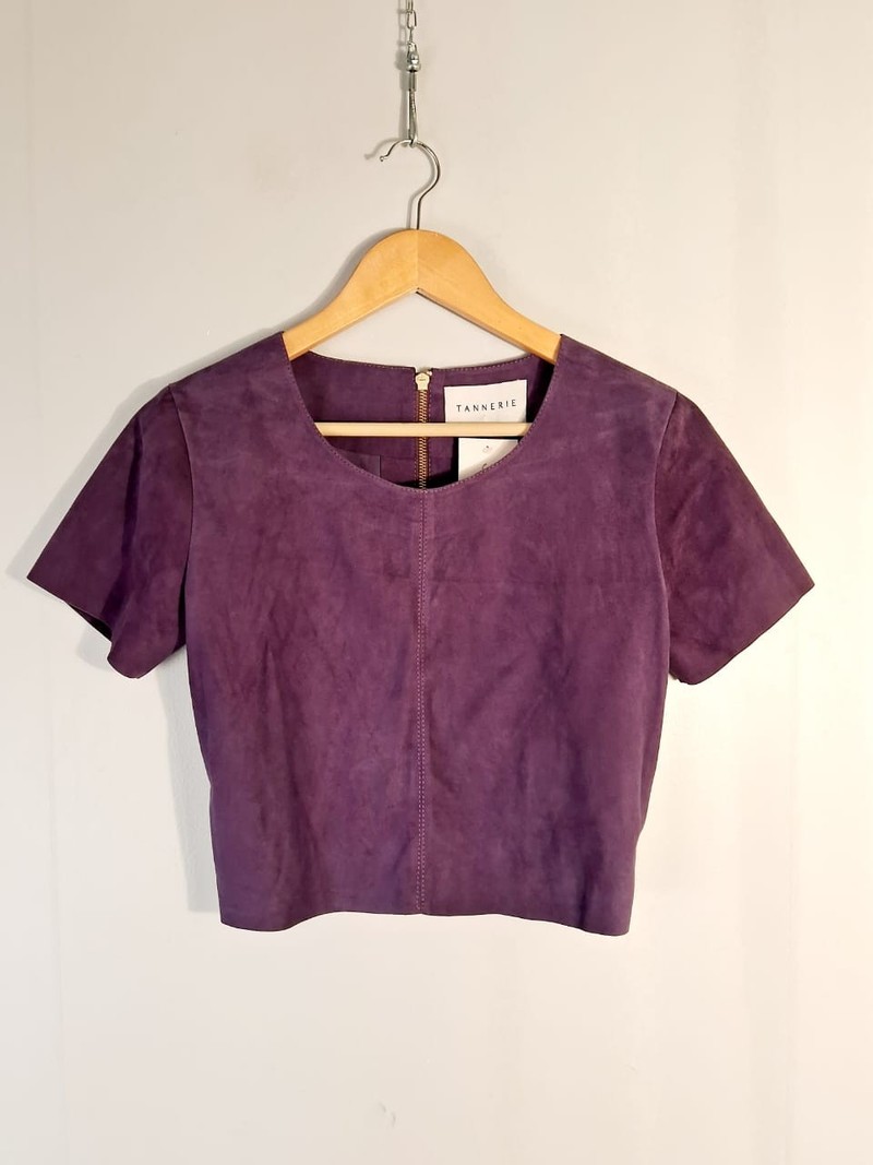 Blusa Tannerie camurça