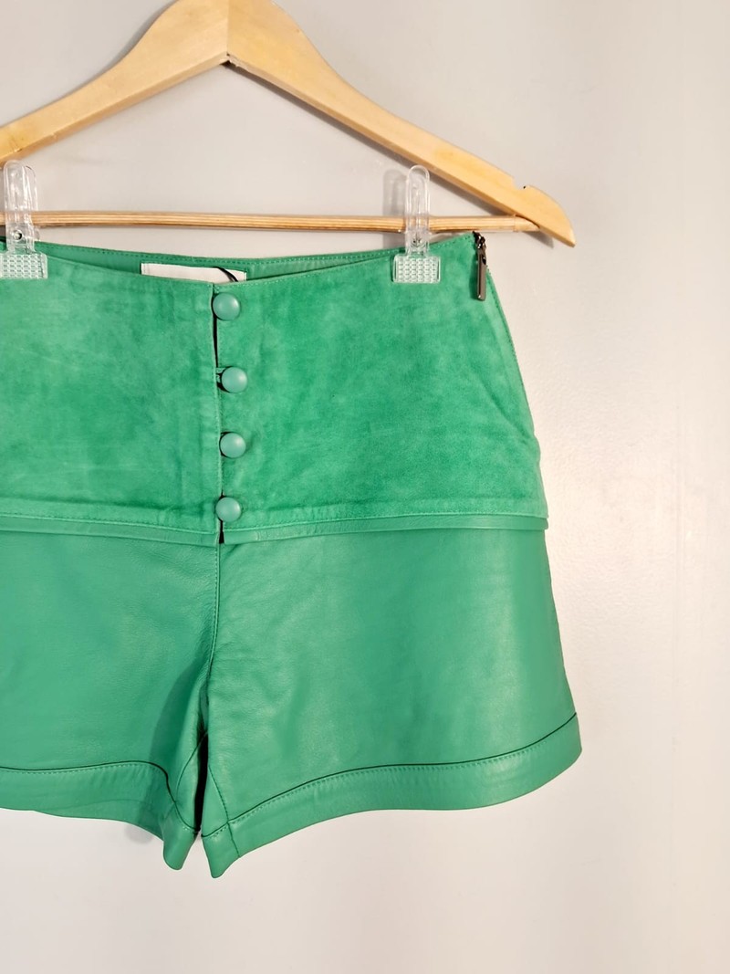 Shorts Tannerie couro