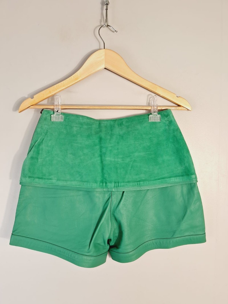 Shorts Tannerie couro