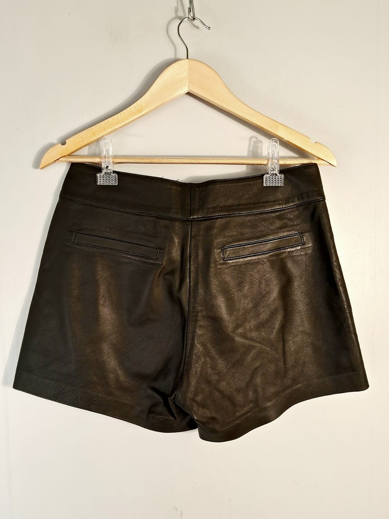 Shorts Tannerie couro