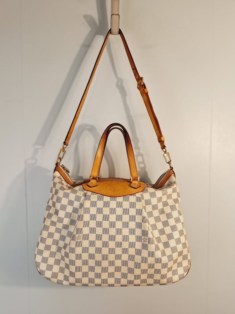 Bolsa Louis Vuitton Siracusa Damier Azur MM