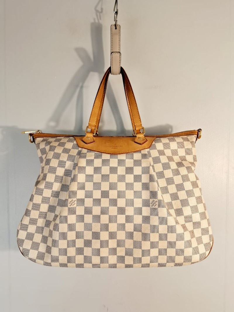 Bolsa Louis Vuitton Siracusa Damier Azur MM