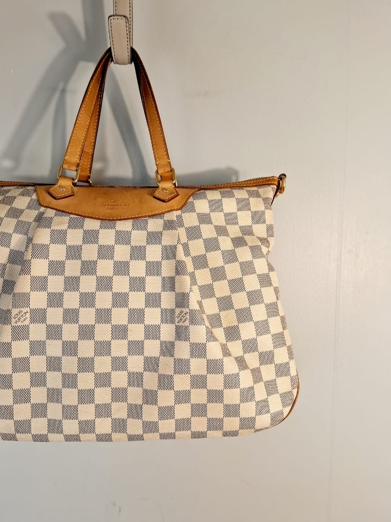 Bolsa Louis Vuitton Siracusa Damier Azur MM