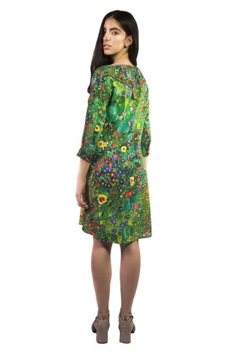 Vestido Chemise Beijo Klimt