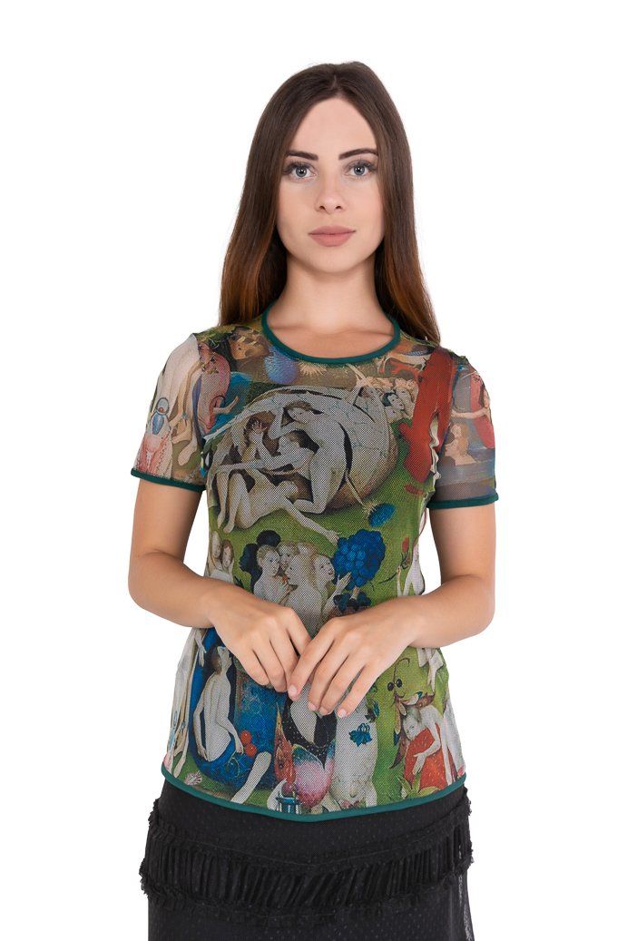 Blusa Tule Segunda Pele MC Jardim das Delícias