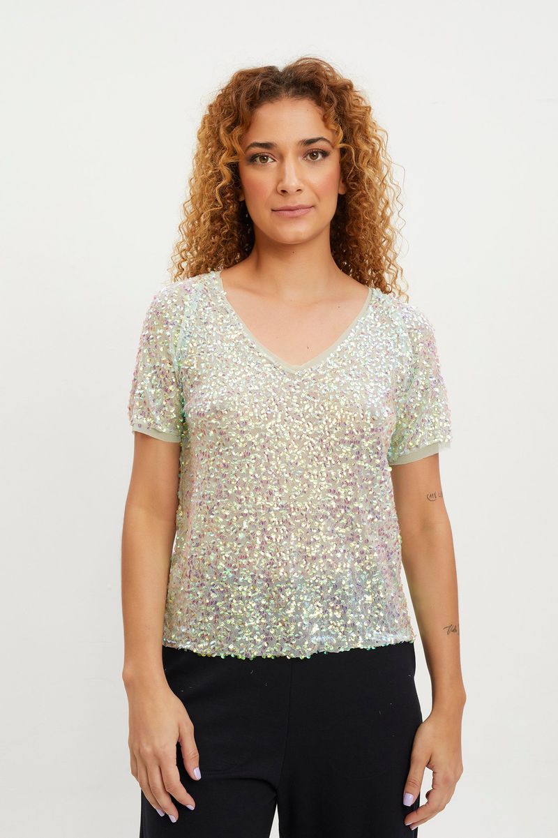 Blusa lantejoula verde