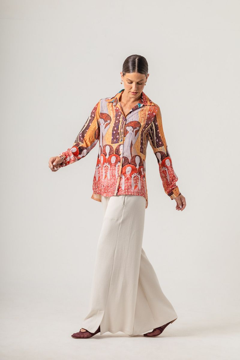Camisa estampada Klimt Beethoven