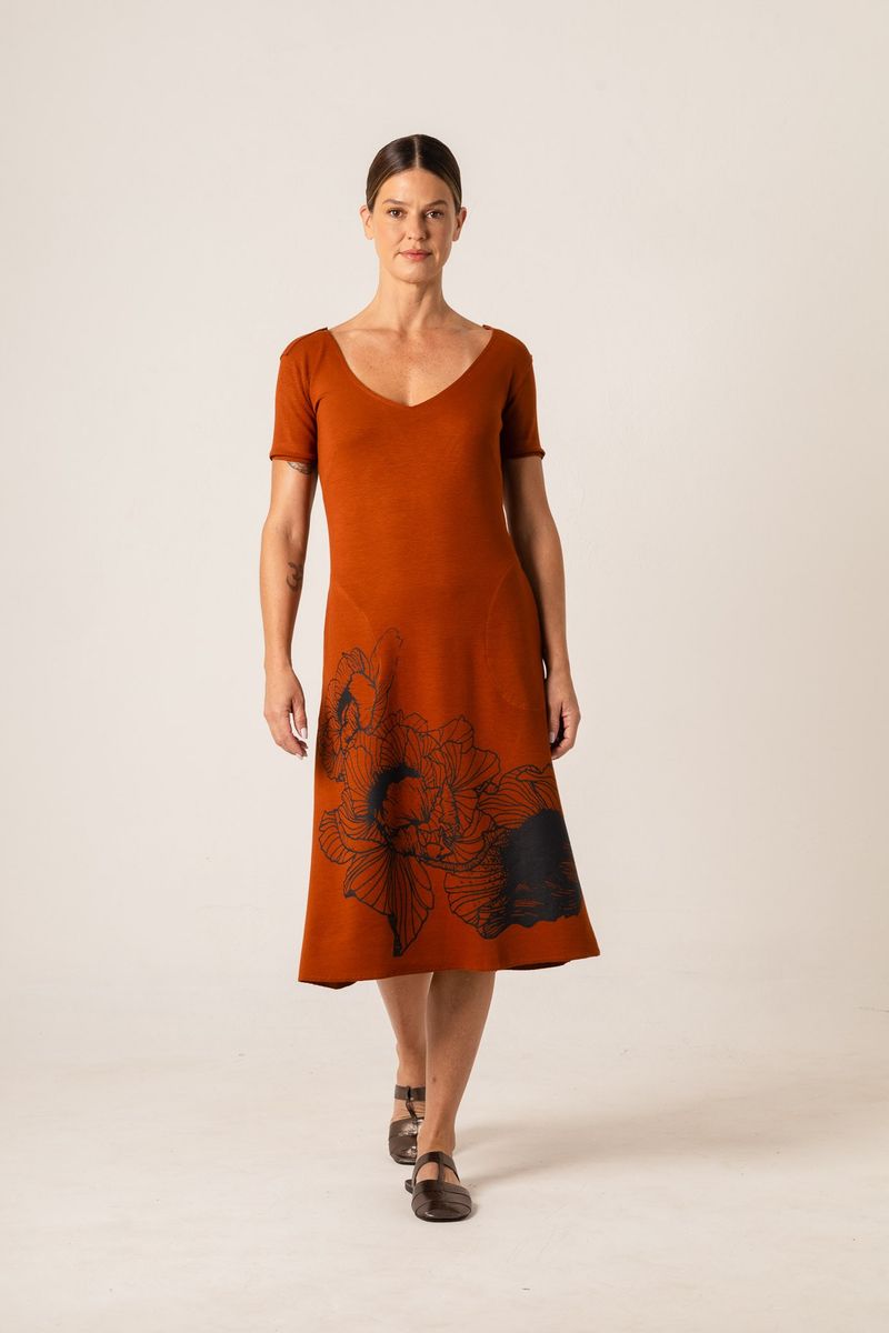 Vestido curto de malha Silk Ramos