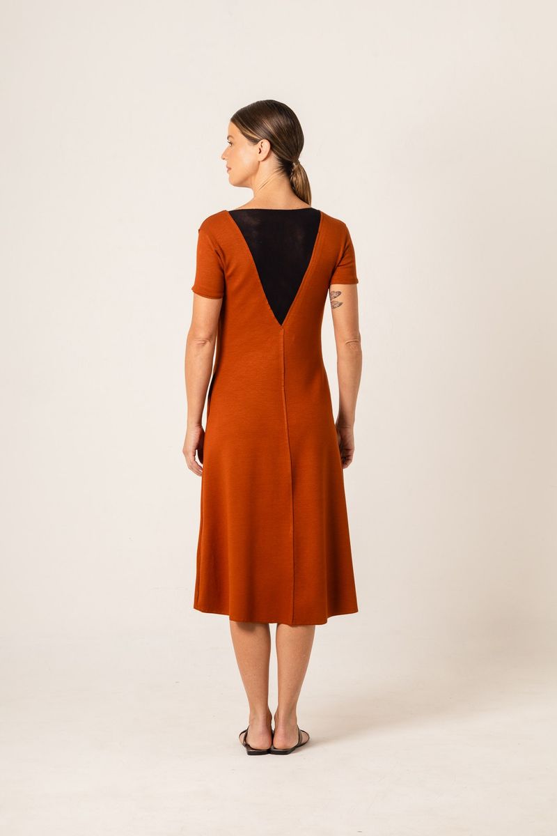 Vestido curto de malha Silk Ramos