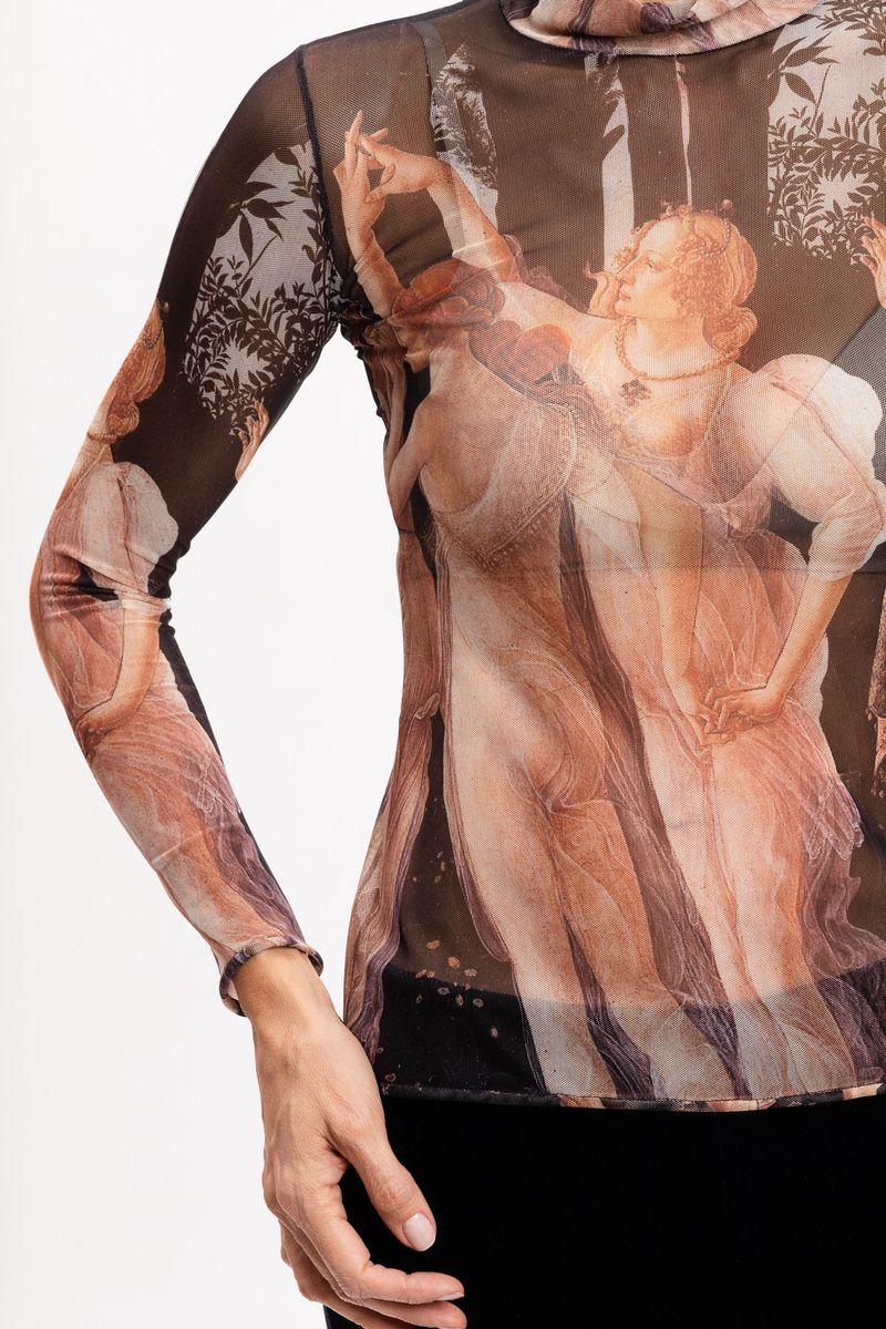 Blusa Segunda Pele manga longa As Três Graças