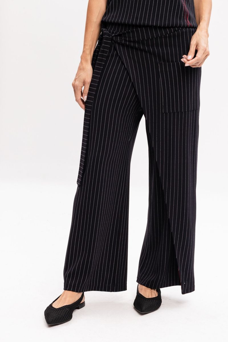 Calça Saruel Risca de Giz com Amarração Lateral