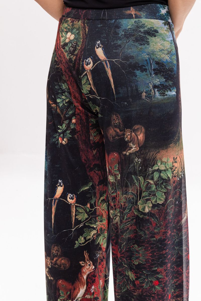 Calça Pantalona em Tule Jan Brueghel The Garden