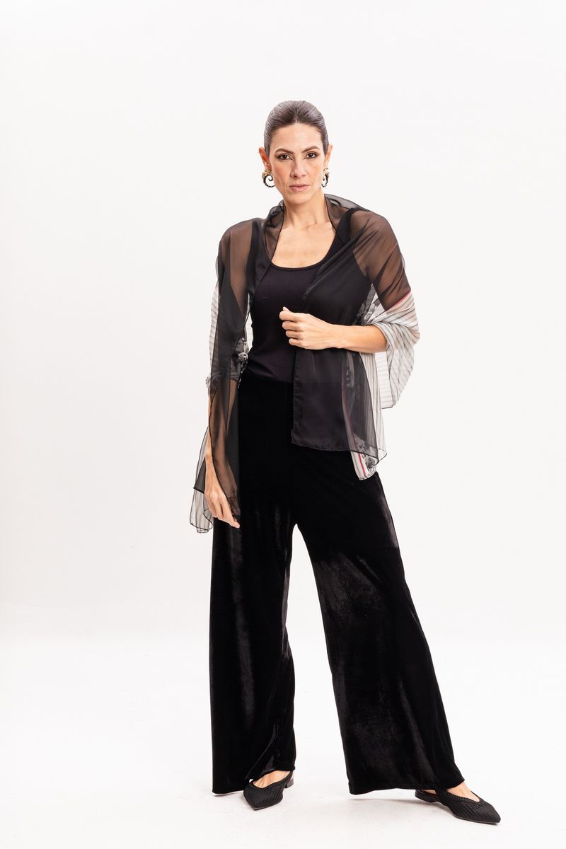 Xale em Tule Estampa Greco David