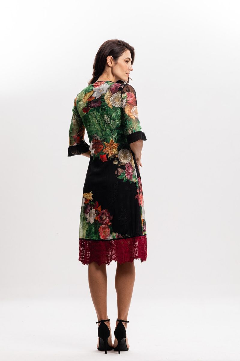 Vestido em Renda Floral Vertumnus Arcimboldo