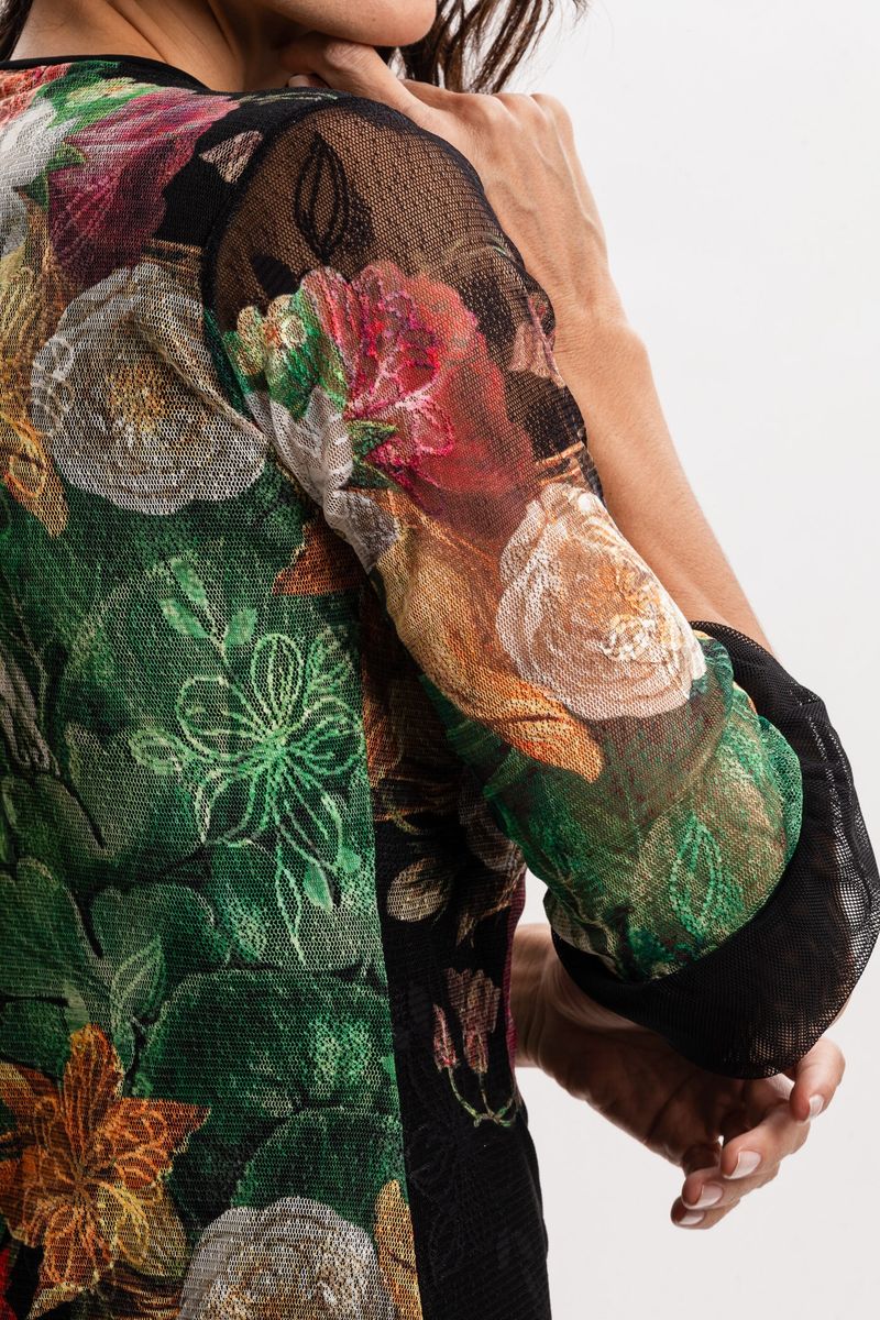 Vestido em Renda Floral Vertumnus Arcimboldo