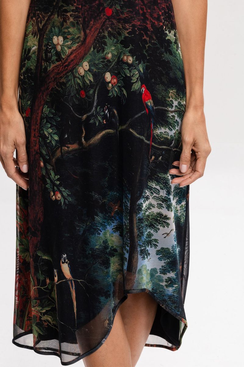 Vestido Midi em Tule  Jan Brueghel The Garden