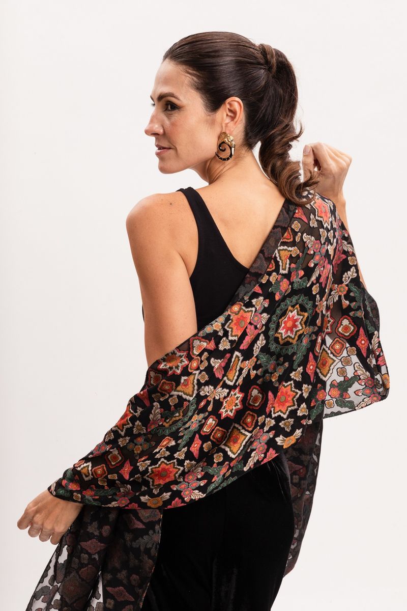 Lenço Estampado em Viscose
