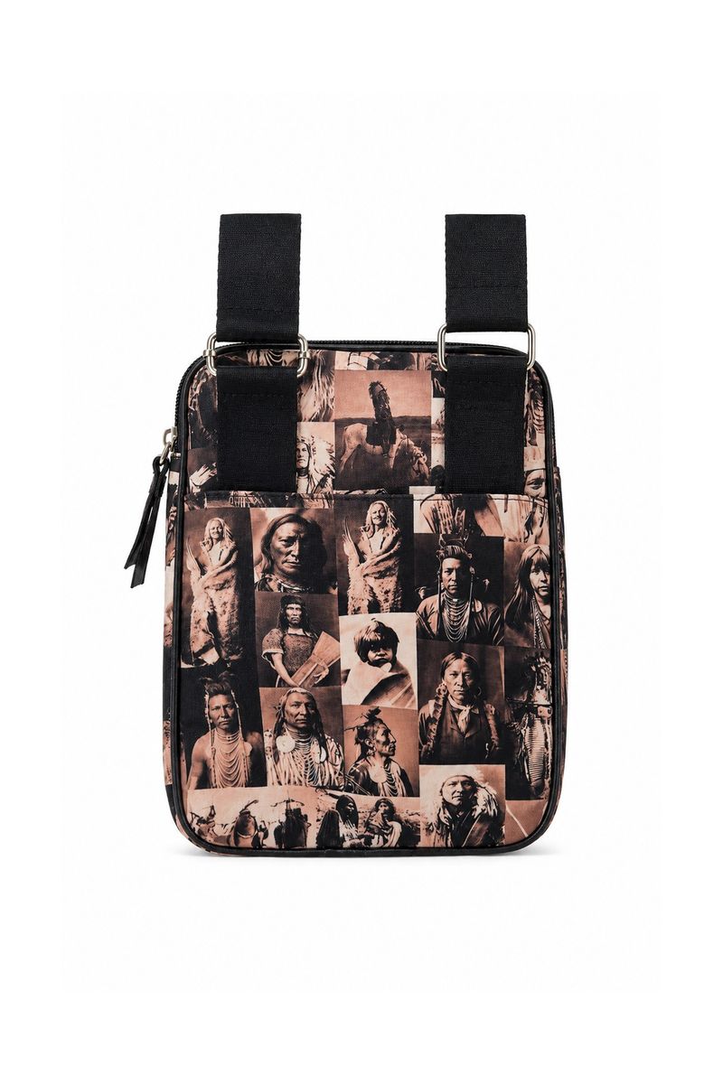 Bolsa Bag Transversal Estampada Indios