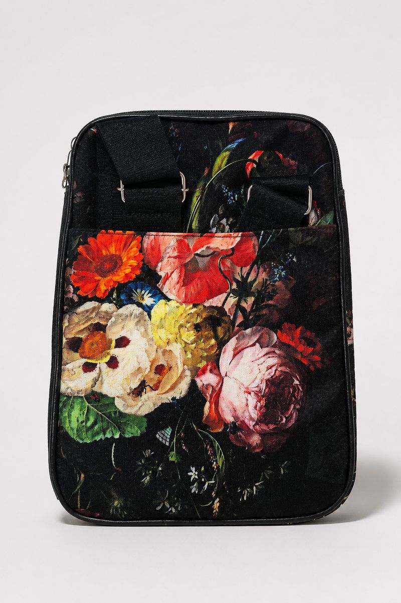 Bolsa Bag Transversal Estampada Rosa Chitão