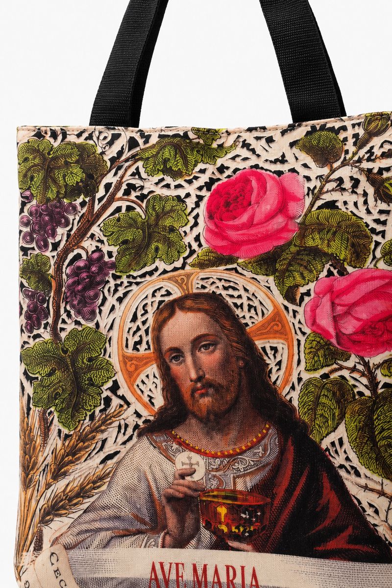 Sacola Eco Estampada Santo Rendado