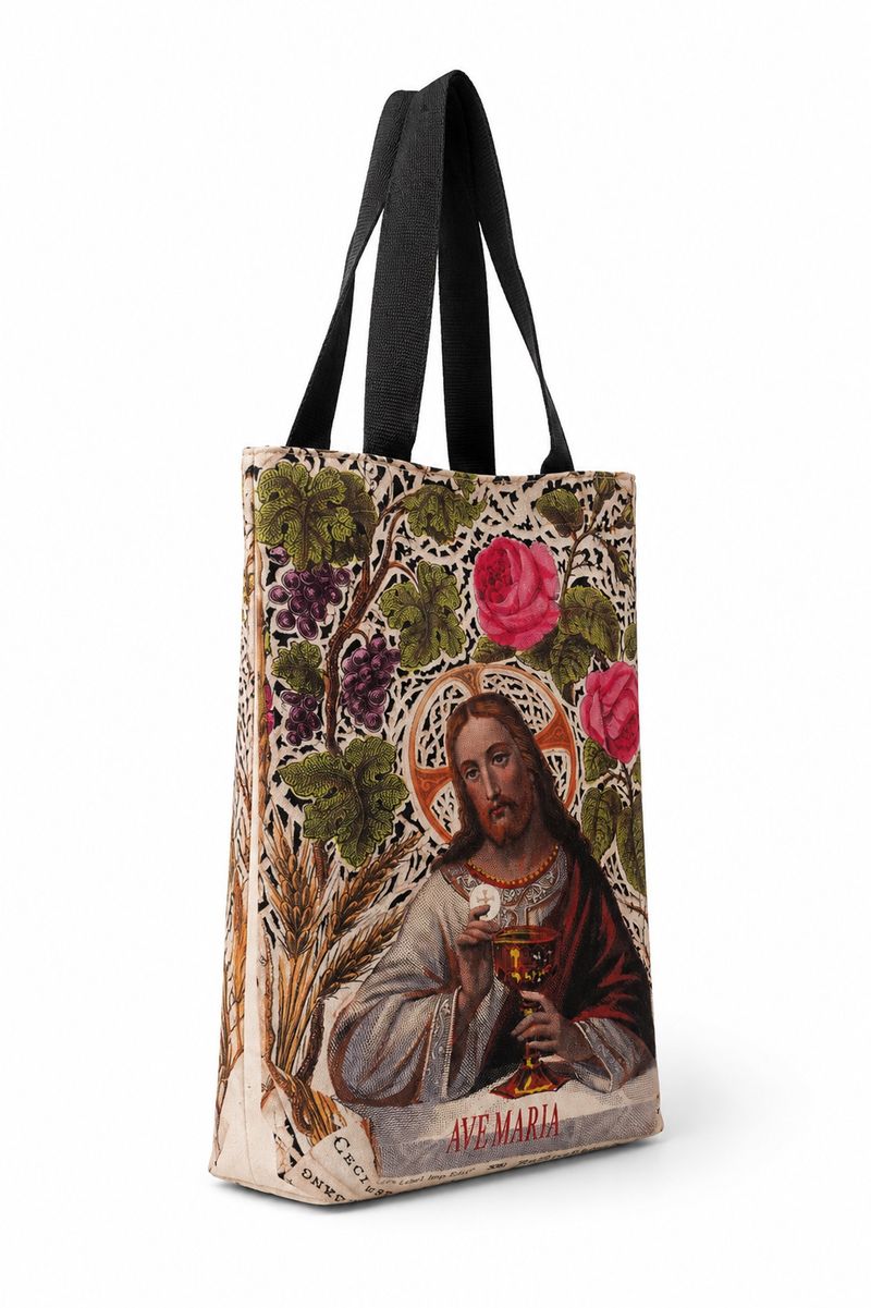 Sacola Eco Estampada Santo Rendado