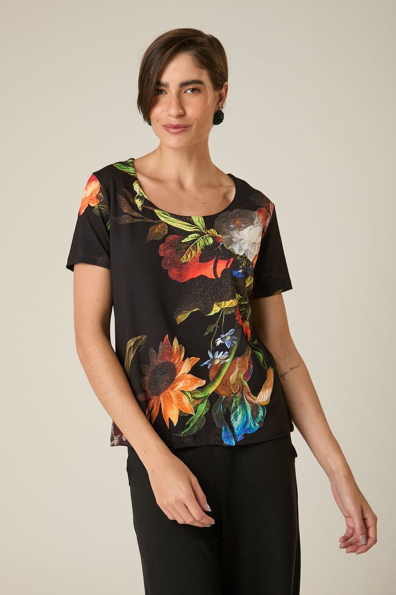 Blusa de Malha Estampa Elias Vanden Broeck