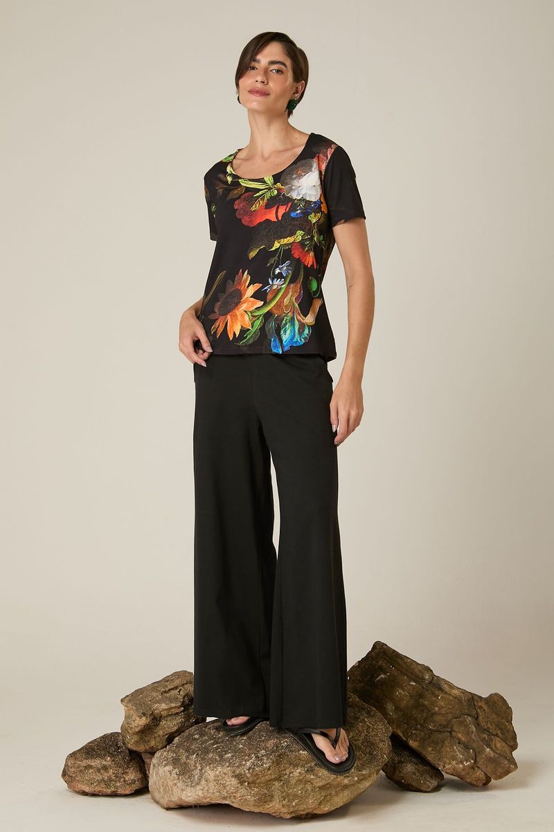 Blusa de Malha Estampa Elias Vanden Broeck