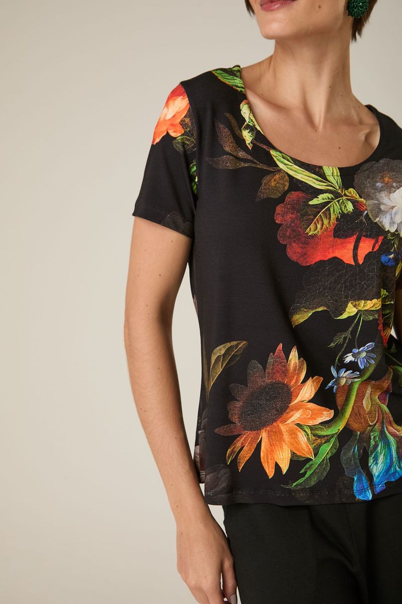 Blusa de Malha Estampa Elias Vanden Broeck