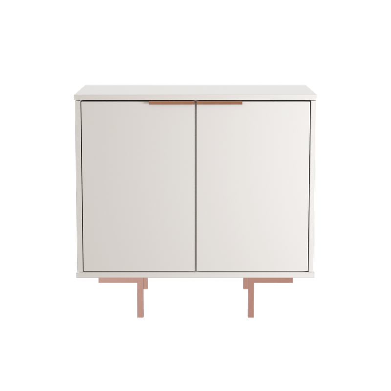 Buffet Aparador Bronze Babus com 2 Portas - Branco