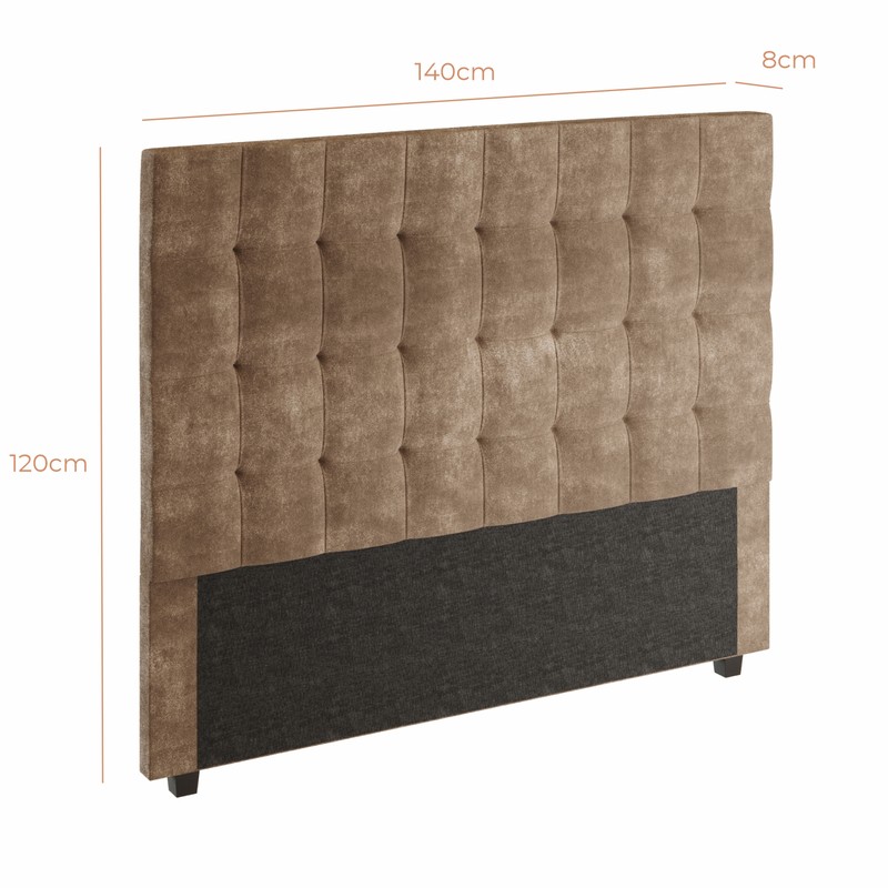 Cabeceira Para Cama Box Nala Babus Casal - Suede Marron