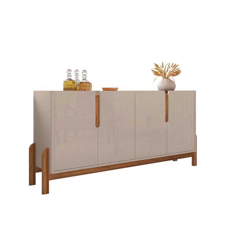 Buffet 170cm 4 Portas Lizz Versátile 2022 Off White/Cedro