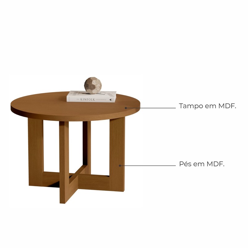 Mesa de Centro MDF Mar Babus - Nature