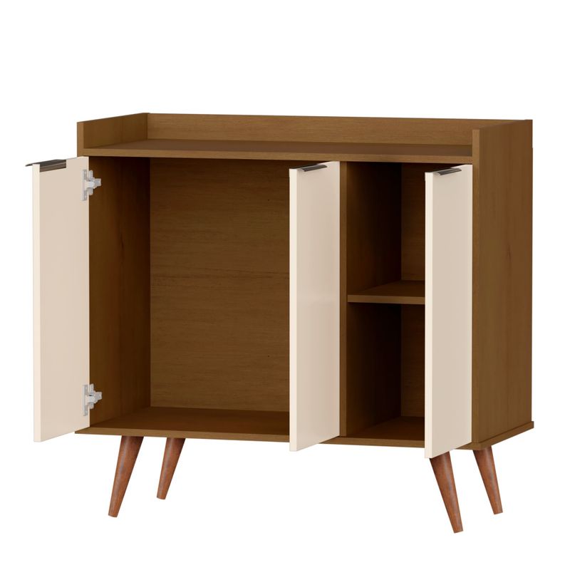 Buffet Aparador com 3 Portas Verona Babus - Nature / Perola