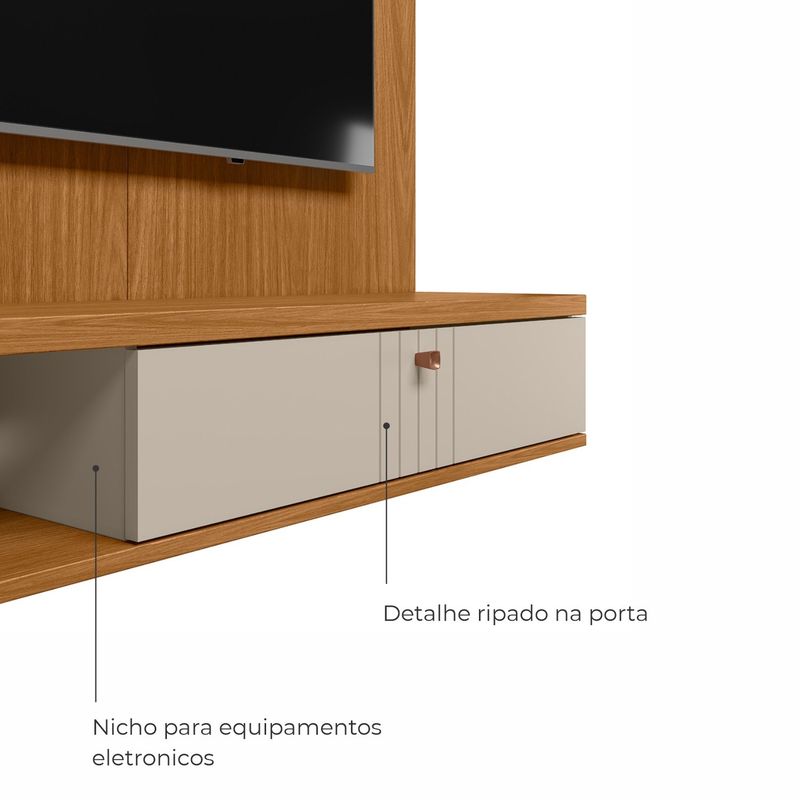 Painel Home de TV até 55 Polegadas Seul - nature / off white