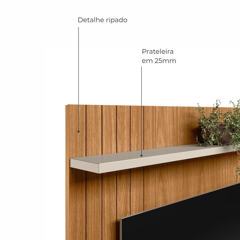 Painel Home de TV até 55 Polegadas Seul - nature / off white