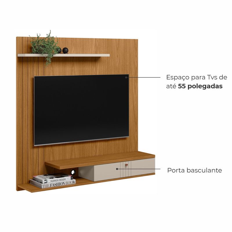 Painel Home de TV até 55 Polegadas Seul - nature / off white