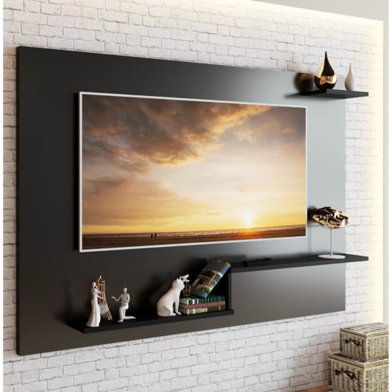 Painel de TV até 40 Pol. Metz Com 2 Prat. - Preto